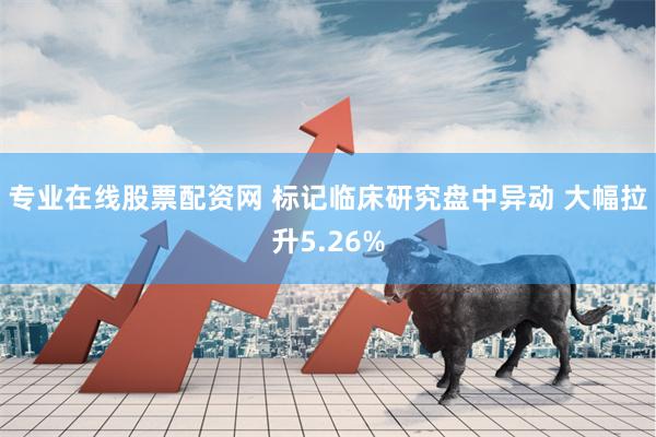 专业在线股票配资网 标记临床研究盘中异动 大幅拉升5.26%